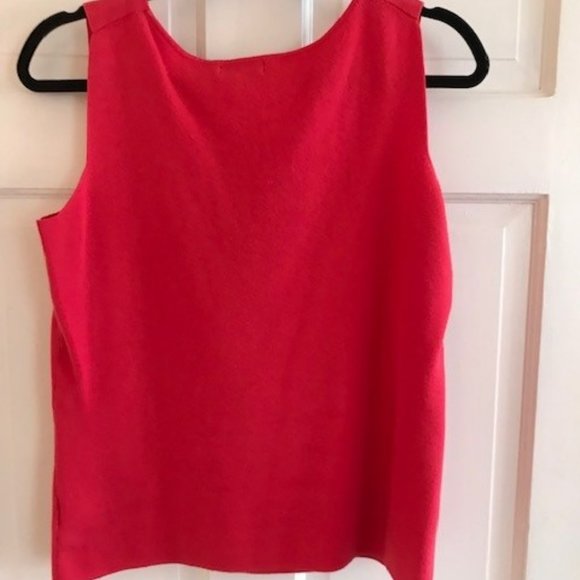 Hampshire Studio Tops Euc Hot Pink Sleeveless Sweater Poshmark